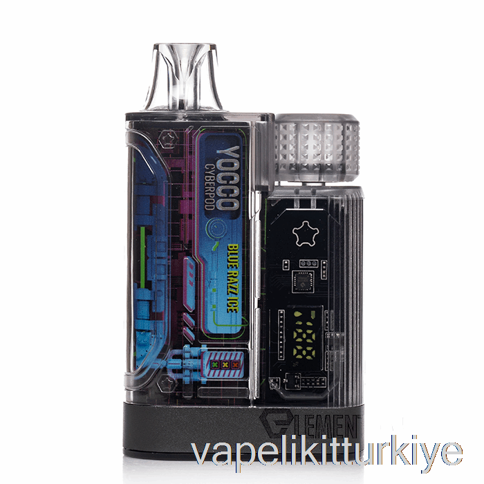 Vape Türkiye Yocco Cyberpod 12000 Tek Kullanımlık Mavi Razz Buz